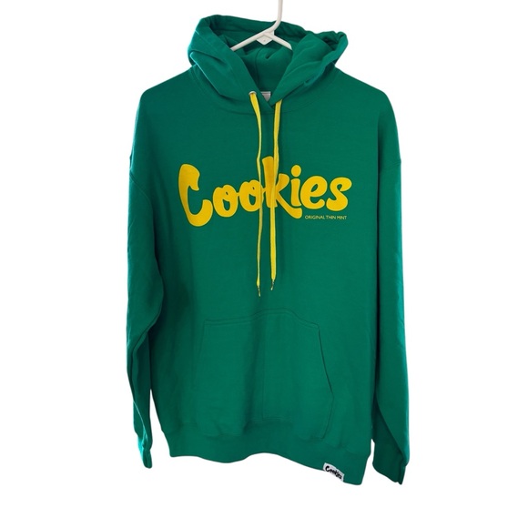 Cookies Other - Cookies Original Thin Mint Men’s Green Fleece Hoodie Sz L NWT